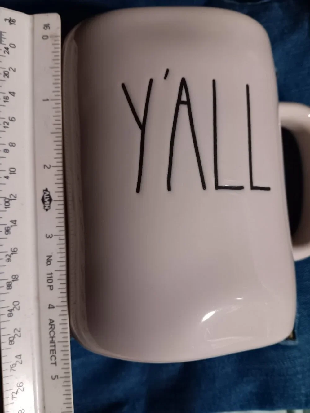 Rae Dunn Big Coffee Hot Drink White Mug Cup Pre-Owned